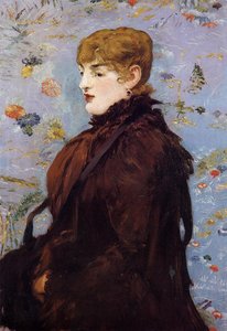 Otoño, Méry Laurent de Édouard Manet